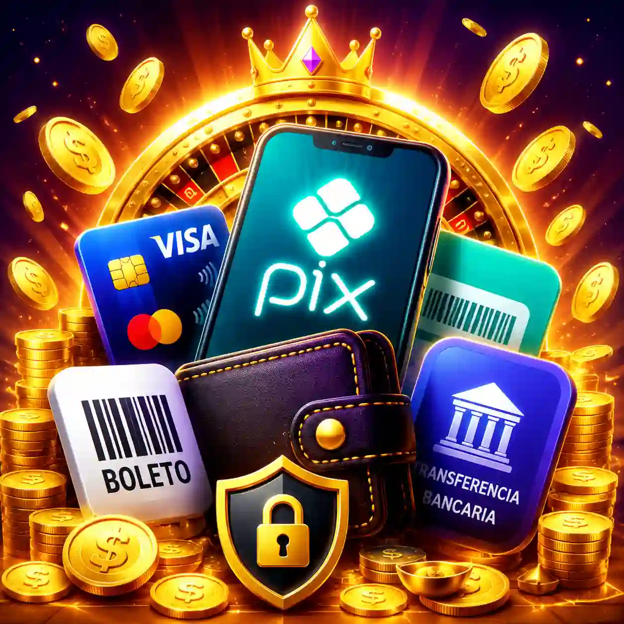 Selo de pagamento com criptomoedas aceitas
