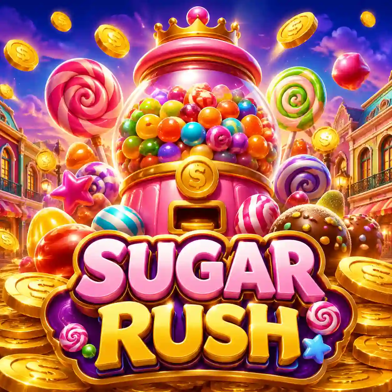 Tela de slot clássico com símbolos de frutas